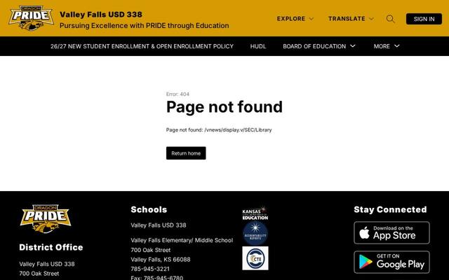 Valley Falls High School Library