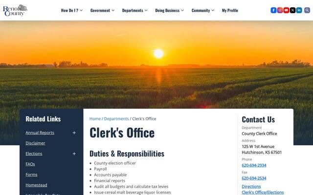Reno County County Clerk