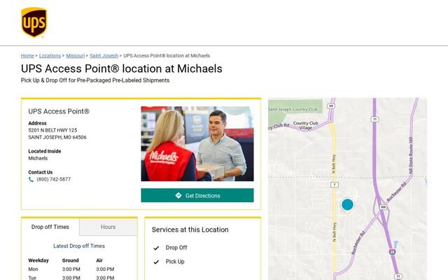 UPS Access Point location