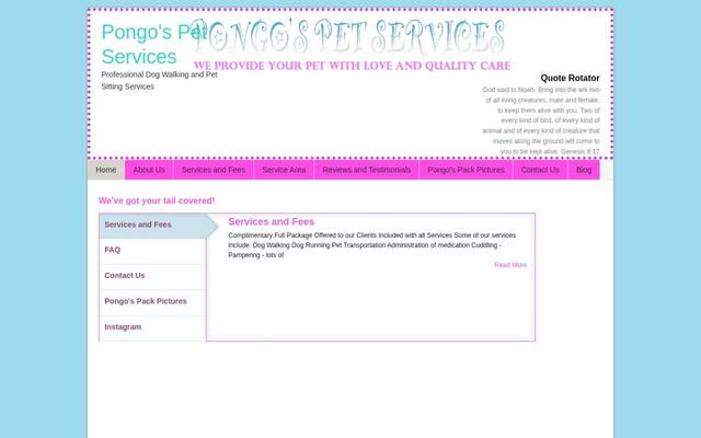 Pongo's Pet Services