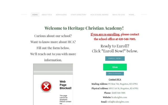 Heritage Christian Academy Of Hugoton, Inc.
