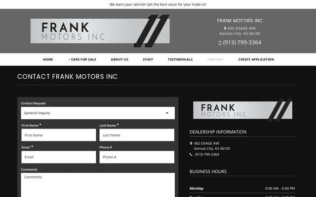 Frank Motors Inc