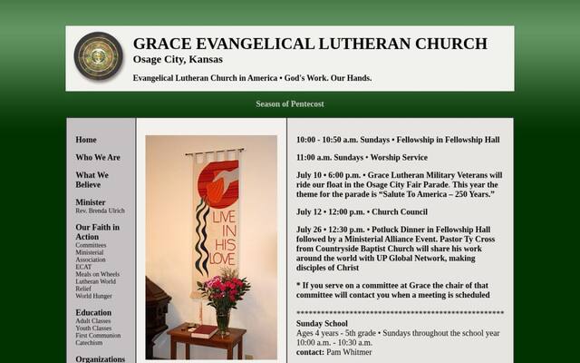 Grace Evangelical Lutheran Church, Osage City