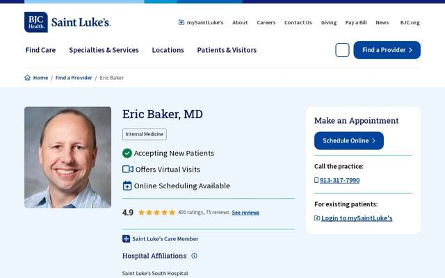 Eric K Baker, MD