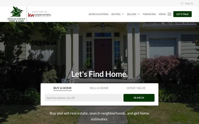 Medlin Home and Land at Keller Williams Diamond Partners