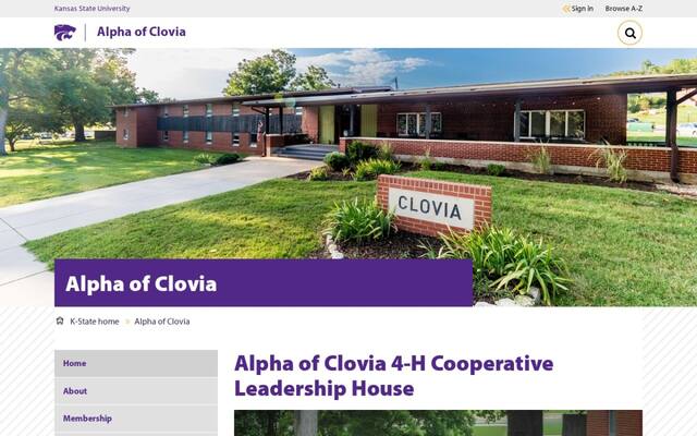 Alpha of Clovia 4-H Cooperative Leadership House