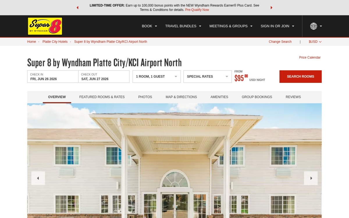 Super 8 by Wyndham Platte City KCI Airport North