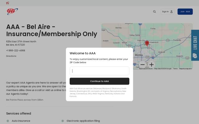 AAA - Bel Aire - Insurance/Membership Only