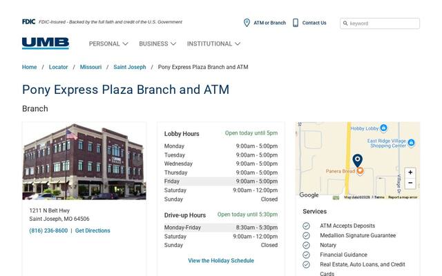 UMB Bank (with drive-thru services)