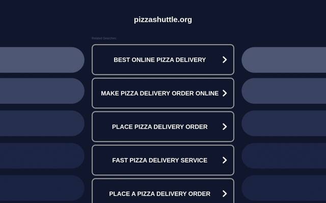 Pizza Shuttle