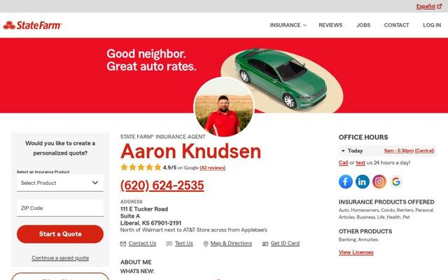 Aaron Knudsen - State Farm Insurance Agent