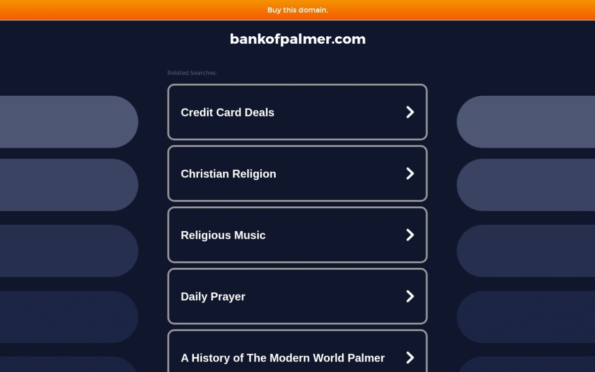 Bank of Palmer