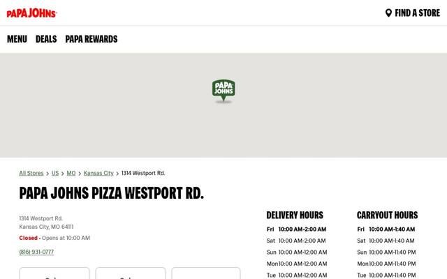 Papa Johns Pizza