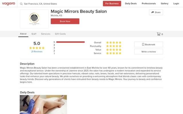 Magic Mirrors Beauty Salon