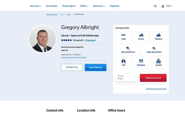 Farmers Insurance - Gregory Albright