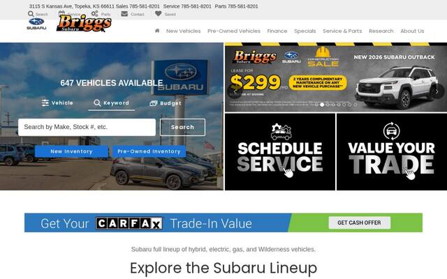 Briggs Subaru of Topeka