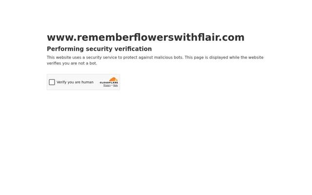Remember Flowers With Flair