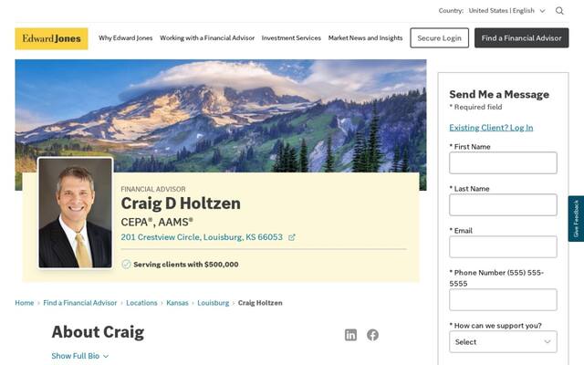 Edward Jones - Financial Advisor: Craig D. Holtzen