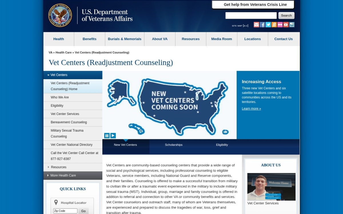US Veterans Affairs Department Manhattan Vet Center