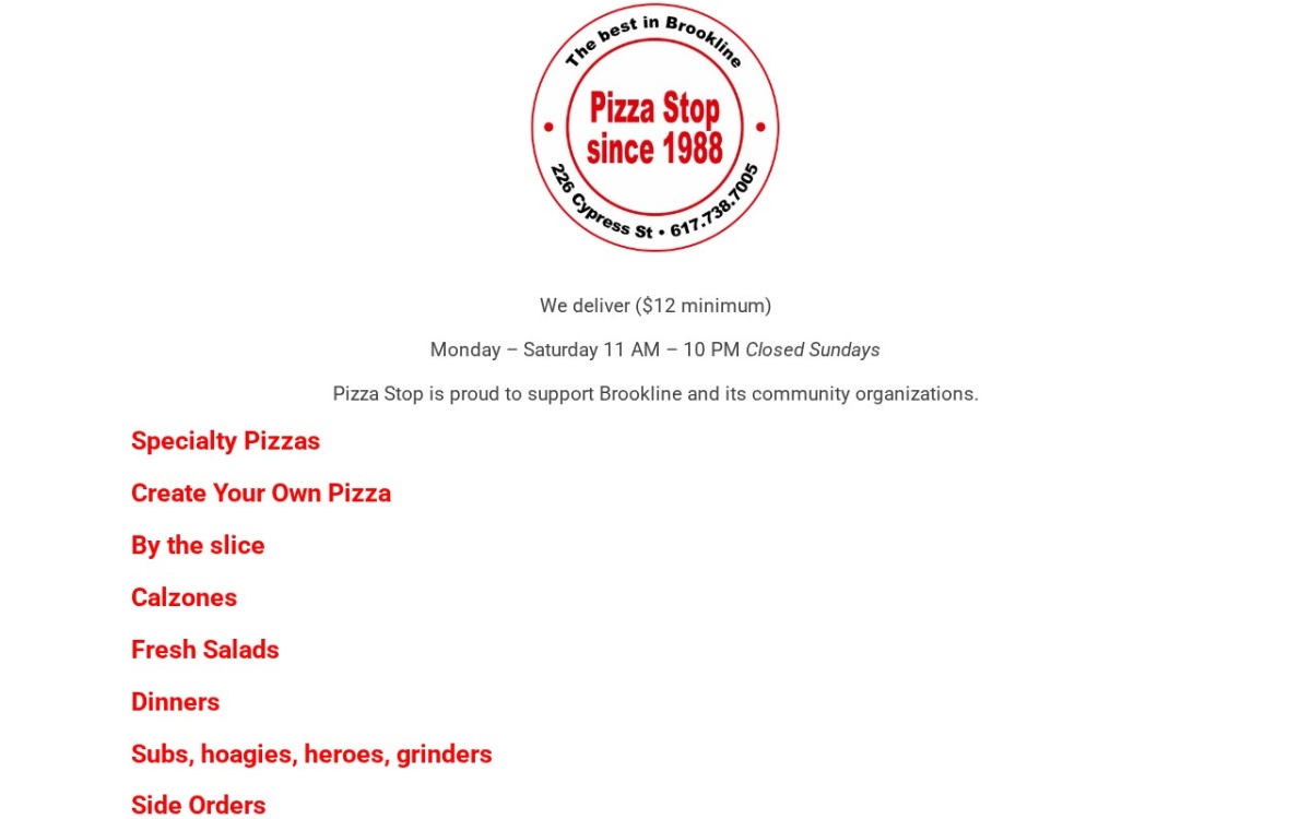 Pizza Stop