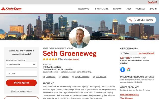 Seth Groeneweg - State Farm Insurance