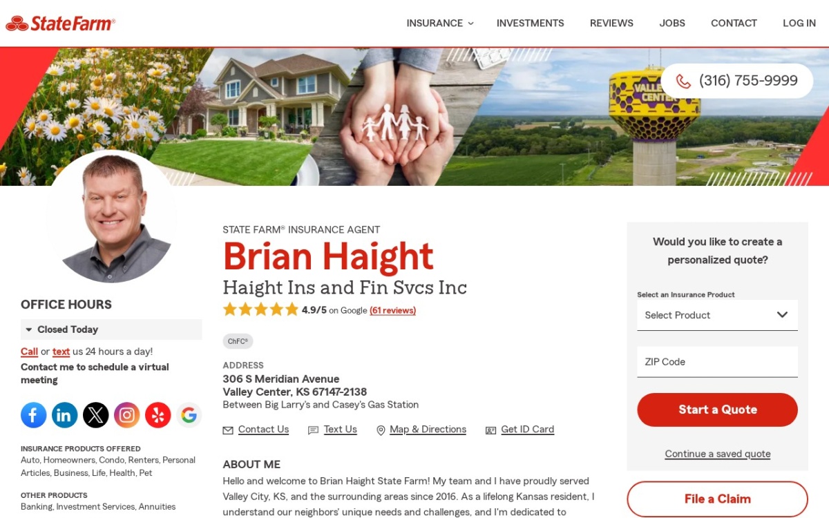 Brian Haight - State Farm Insurance Agent