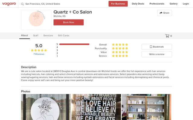 Quartz + Co Salon