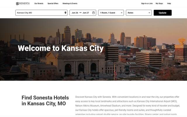 Sonesta Select Kansas City Airport Prairie View