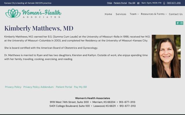 Dr Matthews