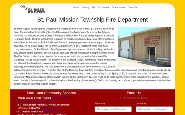 Saint Paul Mission Township Fire Department