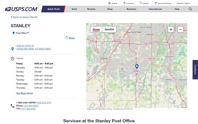 United States Post Office - Stanley Branch