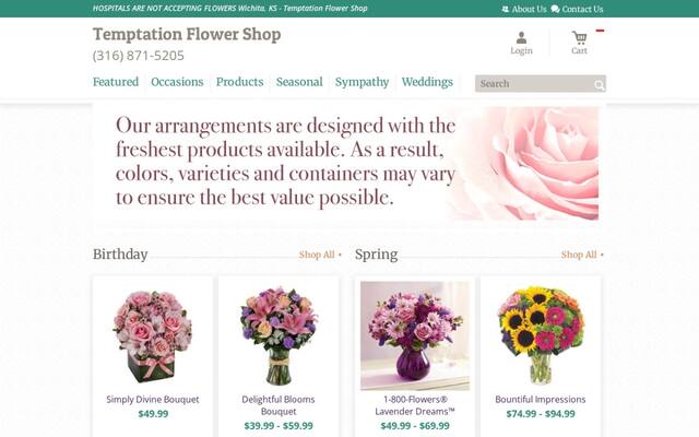 Temptations Flower Shop