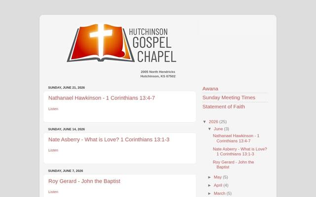 Hutchinson Gospel Chapel