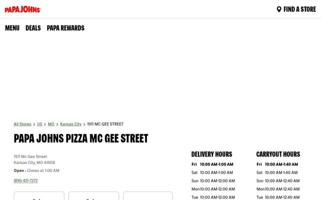 Papa Johns Pizza