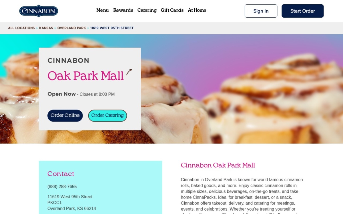 Cinnabon Oak Park Mall