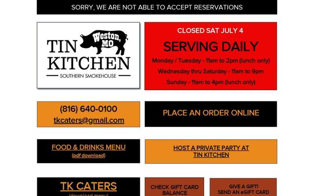 Tin Kitchen