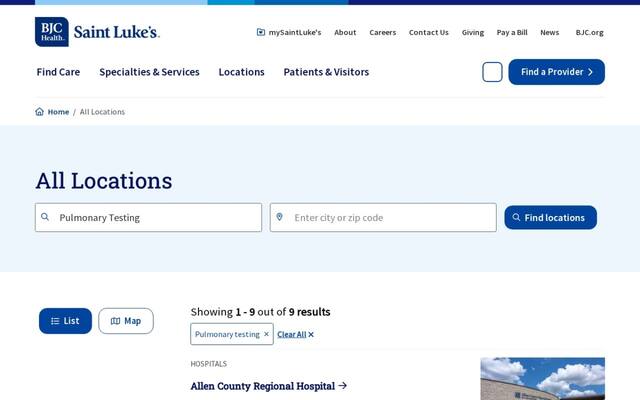 Saint Luke's Pulmonary Specialists - North
