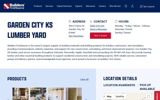 Garden City KS Lumber Yard
