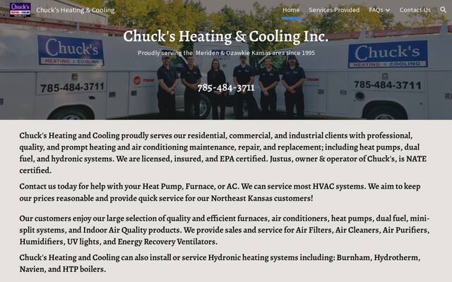 Chuck's Heating & Cooling