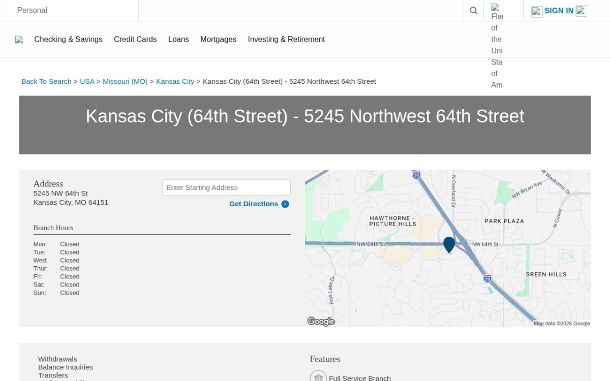 Kansas City (64th Street) - 5245 Northwest 64th Street
