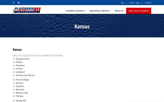 Plumbers 911 Kansas