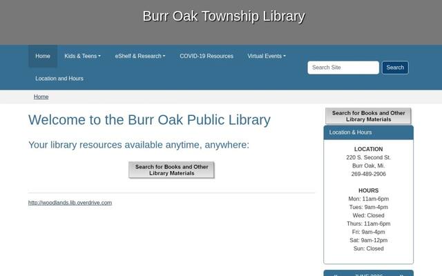 Burr Oak Community Library