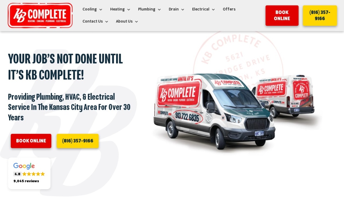 KB Complete Plumbing, Heating, Cooling & Electrical Inc.