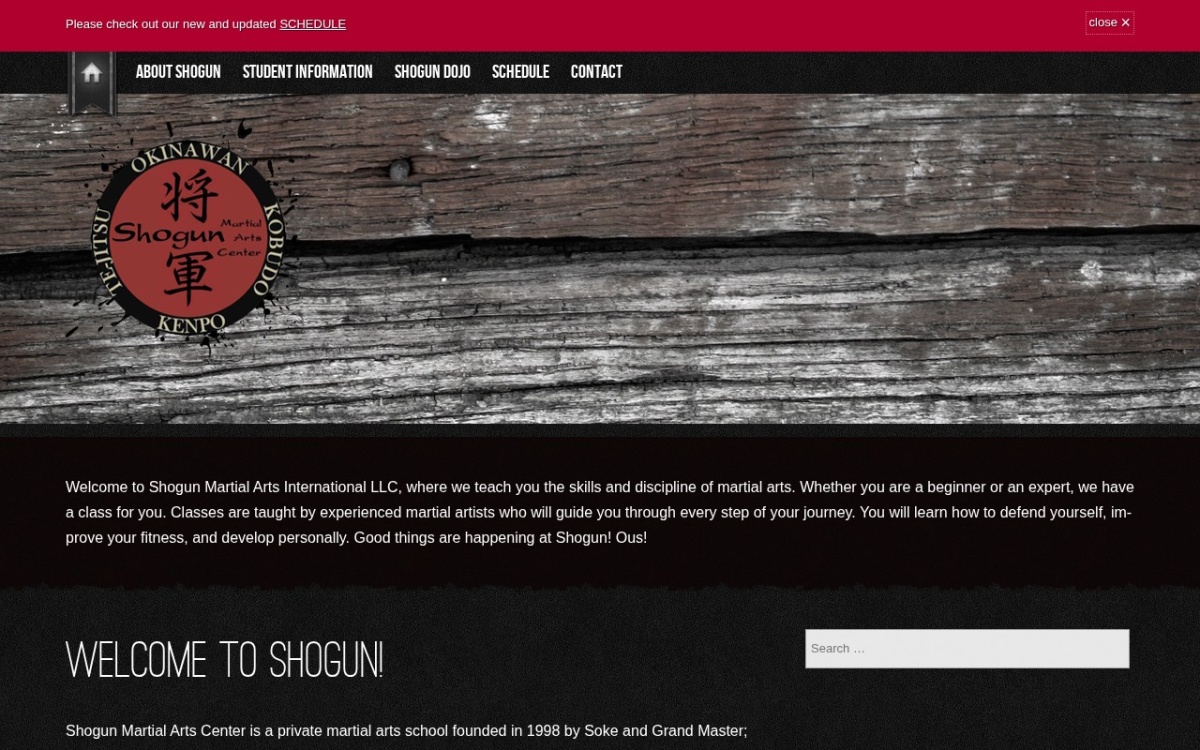 Shogun Martial Arts Center International