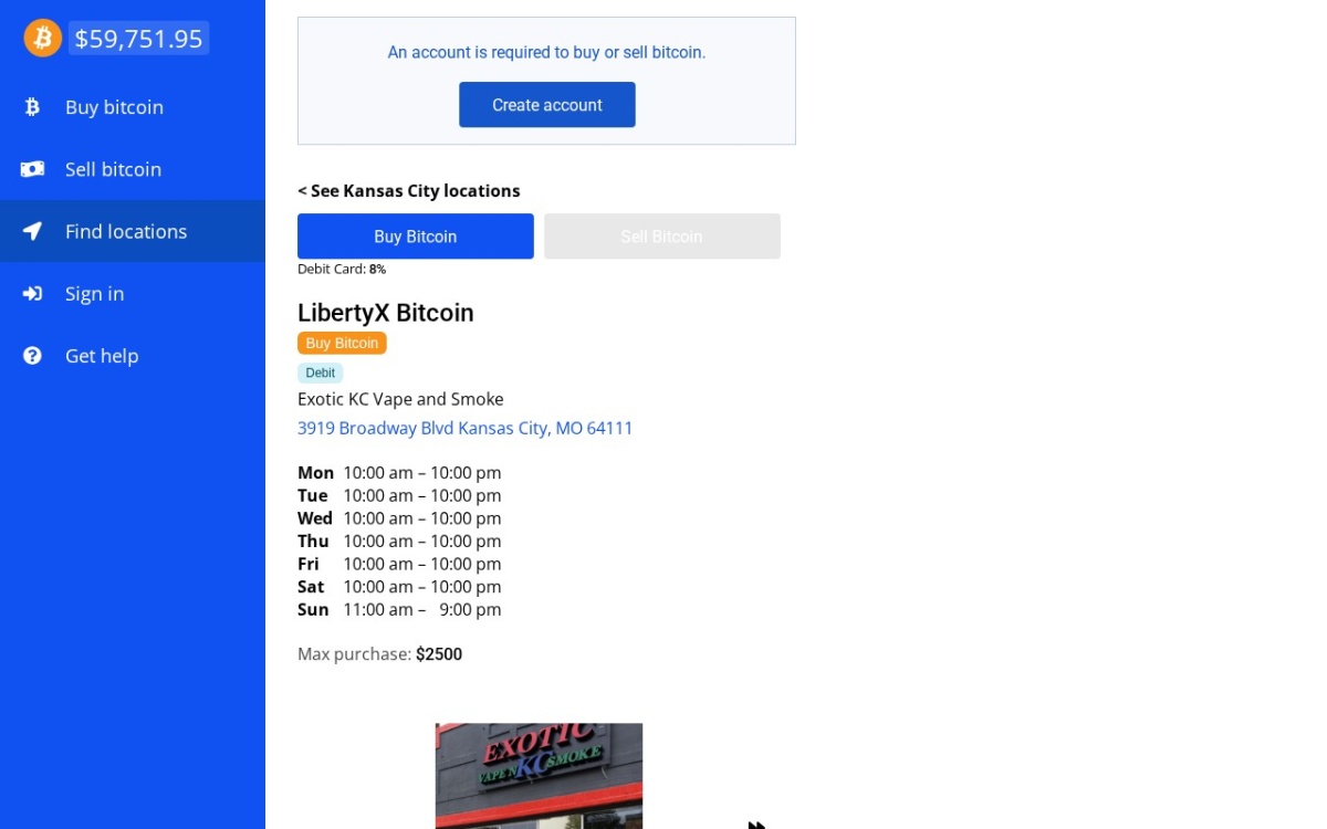 LibertyX Bitcoin ATM