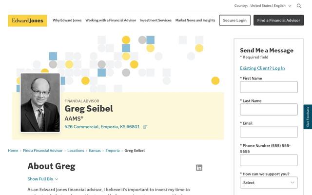Edward Jones - Financial Advisor: Greg Seibel, AAMS®