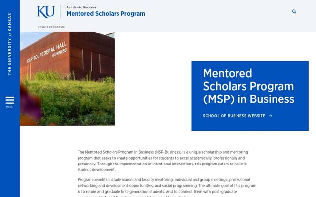 KU MSP Scholars Program