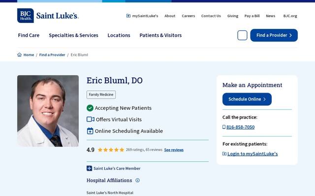Eric Michael Bluml, DO