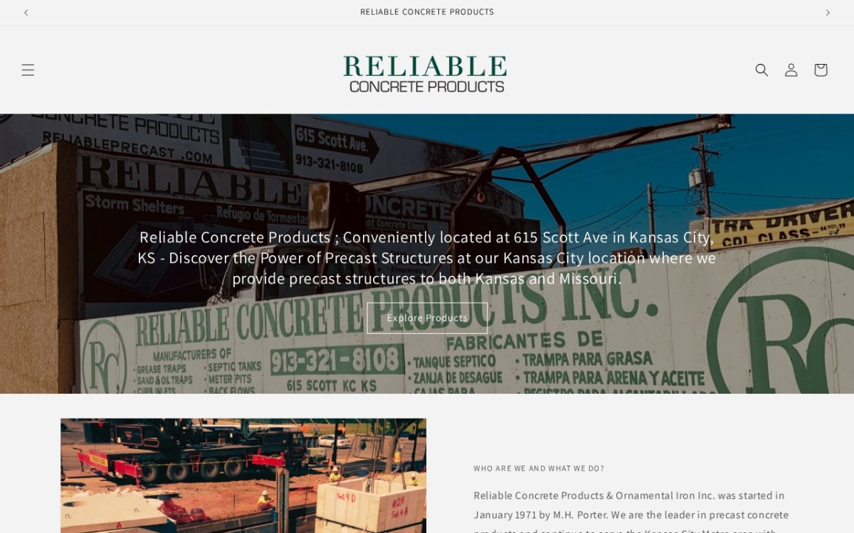 Reliable Concrete Products, Inc
