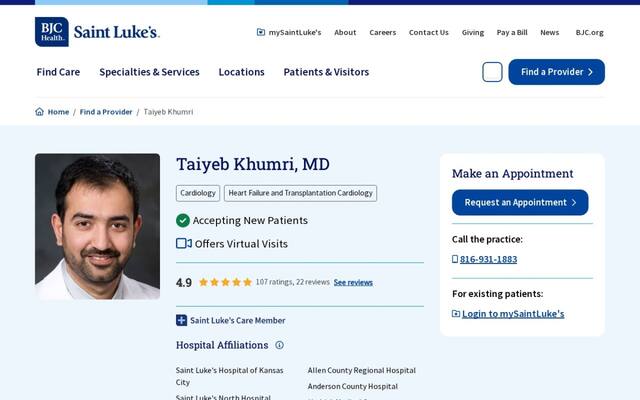 Taiyeb M Khumri, MD